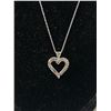 Image 2 : 2.59 g 10K White Gold Necklace and Pendant