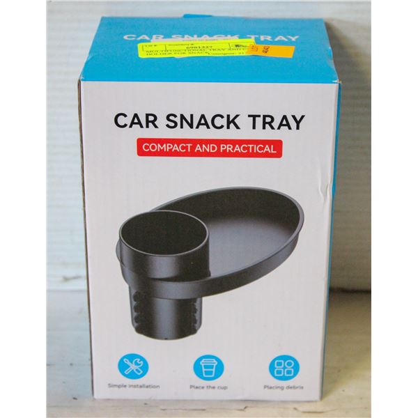 MULTIFUNCTIONAL TRAY AND CUP HOLDER FOR SNACK