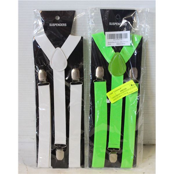 2 PCS MENS SUSPENDERS ELASTIC ADJUSTABLE Y BACK