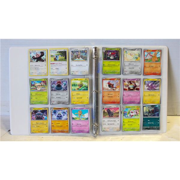 BINDER OF POKEMON CARDS WHITE