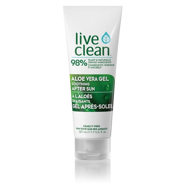 NEW 227ML LIVE CLEAN ALOE VERA GEL SOOTHING