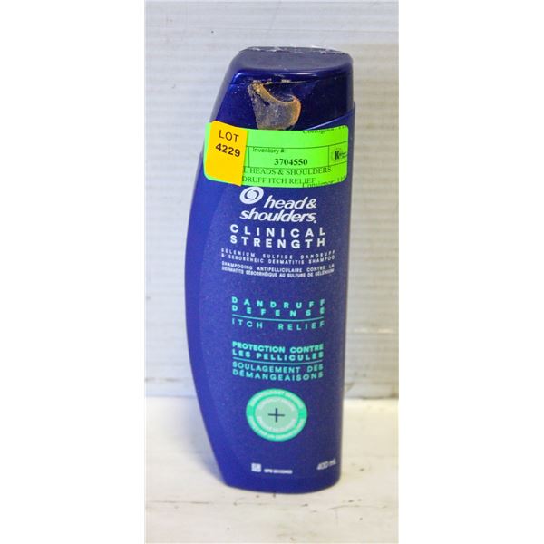 400ML HEADS & SHOULDERS DANDRUFF ITCH RELIEF