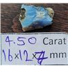 Image 1 : 27)  NATURAL 4.50 CT ETHIOPEAN BLUE FIRE OPAL.