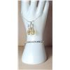 Image 2 : 21)  AUSTRIAN CRYSTAL SILVER TONE & IRRIDESCENT