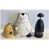 Image 1 : COOKIE JAR AND HONEY JAR W/LIDS W/POWER CHOPPER