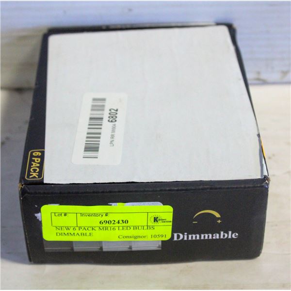 NEW 6 PACK MR16 LED BULBS DIMMABLE
