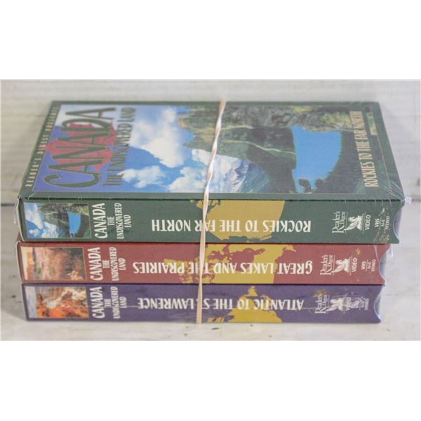 3 SEALED CANADA VHS'S