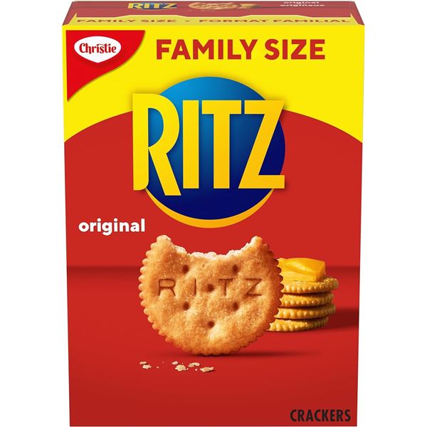 3 BOXES OF RITZ FAMILY SIZE CRACKERS - 350G BOXES