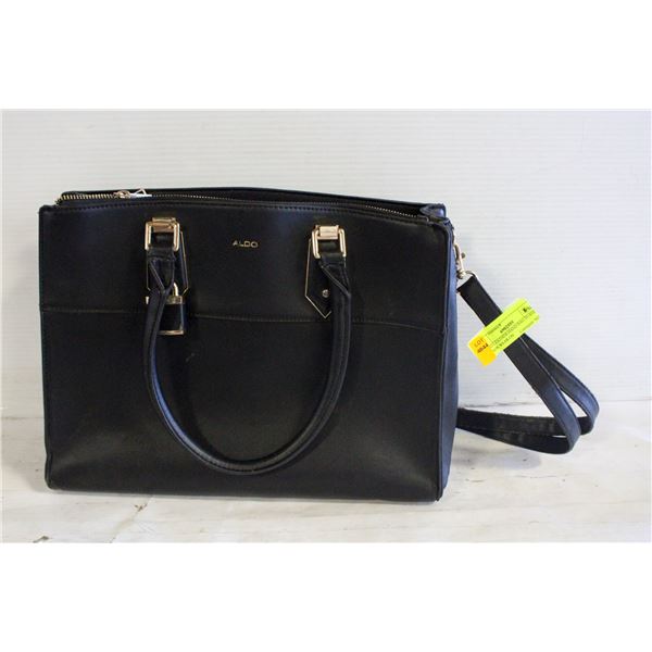 ALDO LEATHER HAND BAG PURSE (MINOR WEAR ON