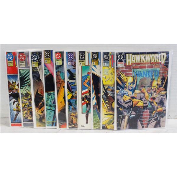 DC COMICS HAWKWORLD #2,7,8,10,14,17,18,20,24,25