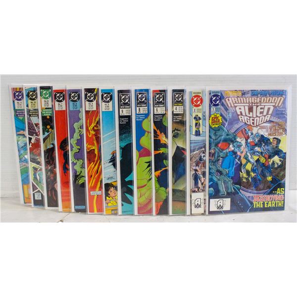 DC COMICS ALIEN AGENDA #1, 2 HAYWIRE #4,6,8,9