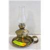 Image 1 : ANTIQUE BRASS WALKING LANTERN ALSO WALL MOUNT