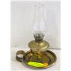 Image 1 : ANTIQUE BRASS WALKING LANTERN ALSO WALL MOUNT