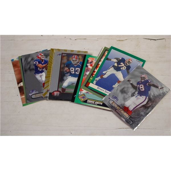LOT OF 11 BRUCE SMITH AND ANDRE REED HALL OF FAMES