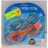 Image 1 : NEW 2 SETS OF 2 COUNT SWIM GOGGLES
