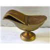 Image 1 : VINTAGE BRASS SALT SERVER WITH SPOON
