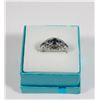 Image 1 : NEW SILVER TONE SIZE 7 GEOMETRIC PATTERN ZIRCONIA