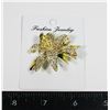 Image 1 : NEW LILY DESIGN RHINESTONE BROOCH
