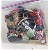 Image 1 : LARGE BAG FULL OF ESTATE JEWELRY &