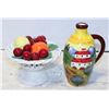 Image 1 : MID CENTURY ITALIAN CERAMIC FRUIT BASKET WITH HAND