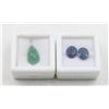 Image 1 : #230-NATURAL AVENTURINE 3.95CT & SAPPHIRE  5.60CT