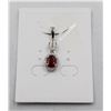 Image 1 : #33-NATURAL RHODOLITE GARNET & CZ PENDANT