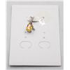 Image 1 : #53-NATURAL YELLOW CITRINE & CZ PENDANT