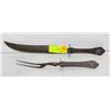 Image 1 : STERLING SILVER CARVING KNIFE & FORK