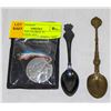 Image 1 : MEDALLION GEORGE VI CORONATION 1937 + 2 SPOONS