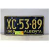 Image 1 : 1969 ALBERTA LICENSE PLATE