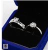 Image 2 : #1341-HIS AND HERS WEDDING BANDS WITH 0.50 CT