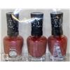 Image 1 : NEW 3 PACK OF SALLY HANSEN MIRACLE GEL NAIL COLOUR