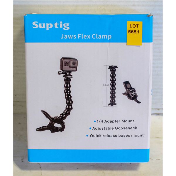 NEW SUPTIG JAWS FLES CLAMP CAMERA MOUNT