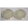 Image 1 : 2 U.S.A. AMERICAN EAGLE PRESIDENTIAL COINS IN CASE