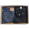 Image 1 : LADIES GUESS AND TRUE RELIGION JEANS SZ 24/45