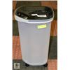 Image 1 : NEW SMALL ROLLING BIN CLEAR