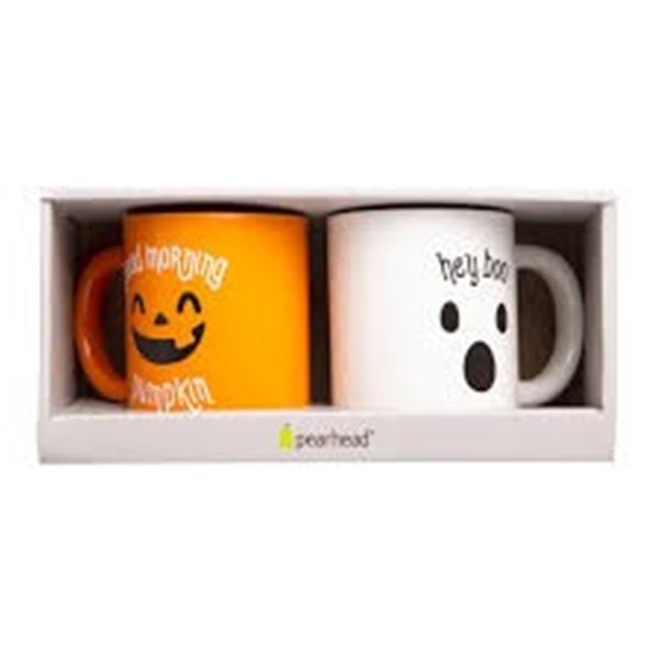 NEW PEARHEAD HALLOWEEN 4 PIECE MUG SET