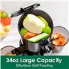 Image 2 : NEW FRETTA 34 OZ COLD PRESS JUICER - BLACK