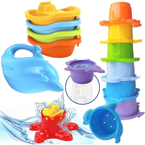 BRAND NEW 12 PIECES TECHNOK TOYS BATH TOYS