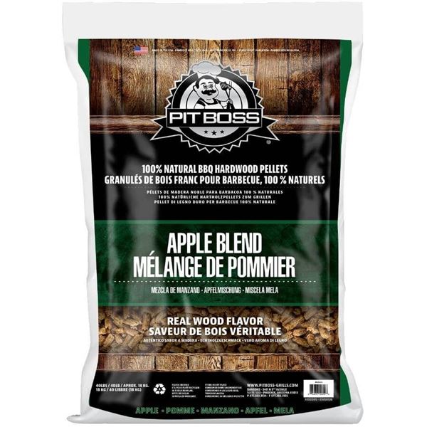 40LBS PIT BOSS HARDWOOD PELLETS APPLE BLEND