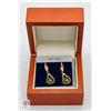 Image 2 : ESTATE 14KT GOLD EARRINGS MARKED