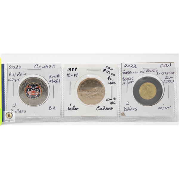 CDN 50 CENT COLOURED COINS