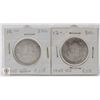 Image 1 : TWO 1945 CANADIAN HALF DOLLARS