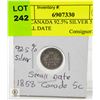 Image 1 : 1858 CANADA 92.5% SILVER 5 CENTS SMALL DATE