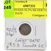 Image 1 : 1858 CANADA 92.5% SILVER 5 CENTS LARGE DATE