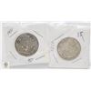 Image 1 : TWO 1951 CANADIAN HALF DOLLARS