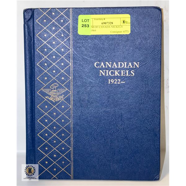 ALBUM OF CANADA NICKELS 1922-1964