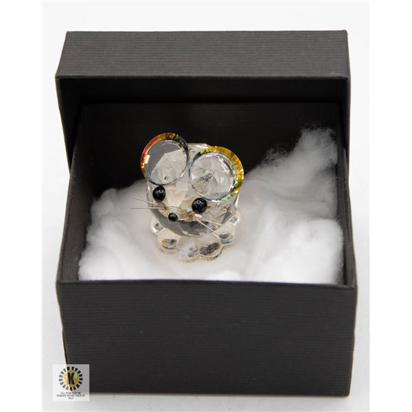 IRIS ARC SWAROVSKI CRYSTAL MOUSE FIGURINE