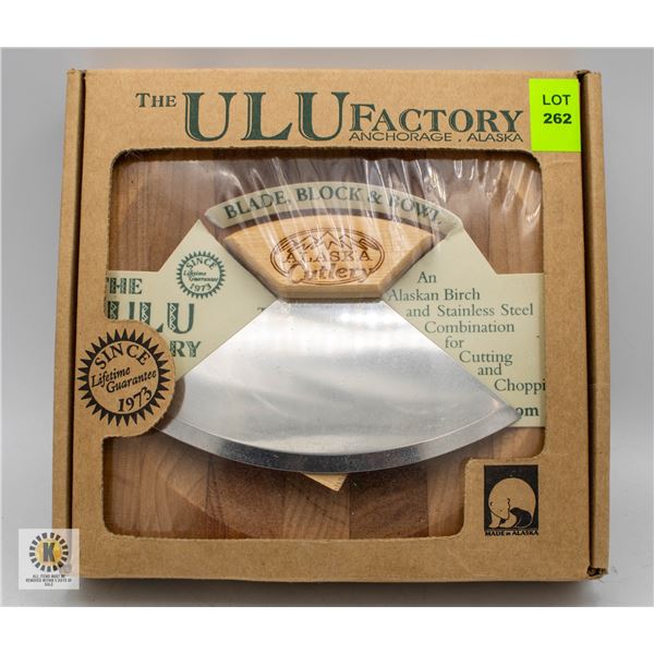NEW THE ULU FACTORY ULU KNIFE, SEALED