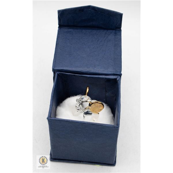 VINTAGE AUSTRIAN CRYSTAL ELEPHANT FIGURINE